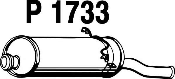 Глушитель выхлопных газов конечный