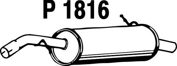 Глушитель выхлопных газов конечный