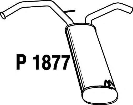 Глушитель выхлопных газов конечный