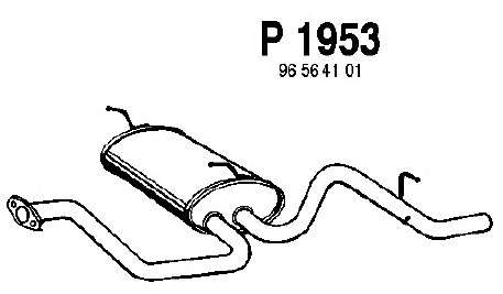 Глушитель выхлопных газов конечный