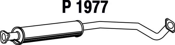 Средний глушитель выхлопных газов