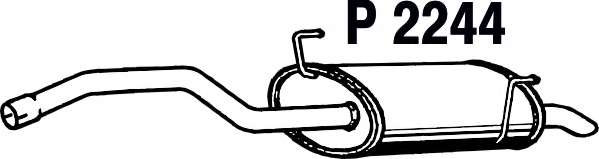 Глушитель выхлопных газов конечный