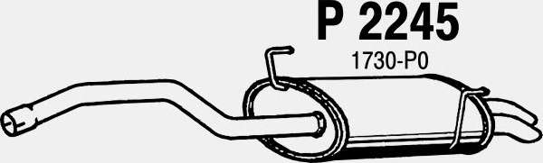 Глушитель выхлопных газов конечный