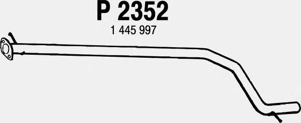 Средний глушитель выхлопных газов