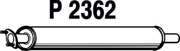 Средний глушитель выхлопных газов