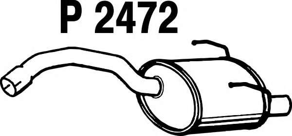 Глушитель выхлопных газов конечный