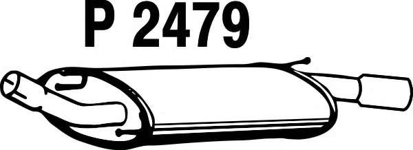 Глушитель выхлопных газов конечный