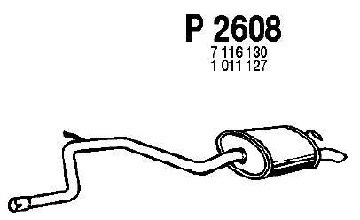 Глушитель выхлопных газов конечный