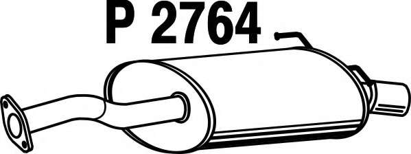 Глушитель выхлопных газов конечный