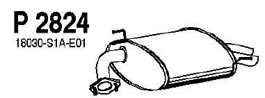 Глушитель выхлопных газов конечный