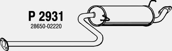 Глушитель выхлопных газов конечный