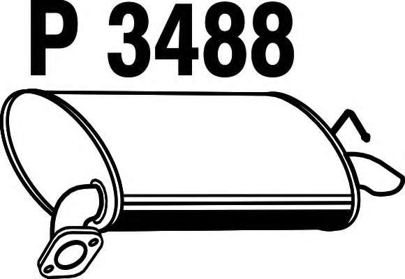 Глушитель выхлопных газов конечный