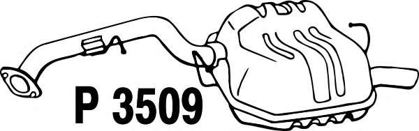 Глушитель выхлопных газов конечный