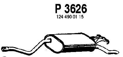 Глушитель выхлопных газов конечный