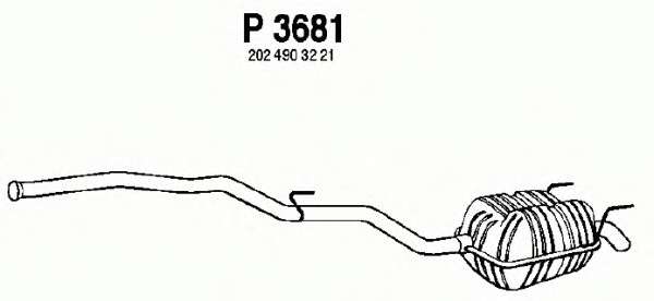 Глушитель выхлопных газов конечный