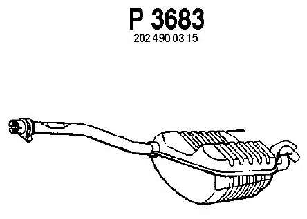 Глушитель выхлопных газов конечный