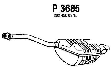 Глушитель выхлопных газов конечный