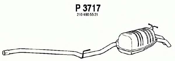 Глушитель выхлопных газов конечный