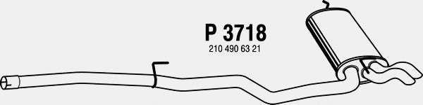 Глушитель выхлопных газов конечный