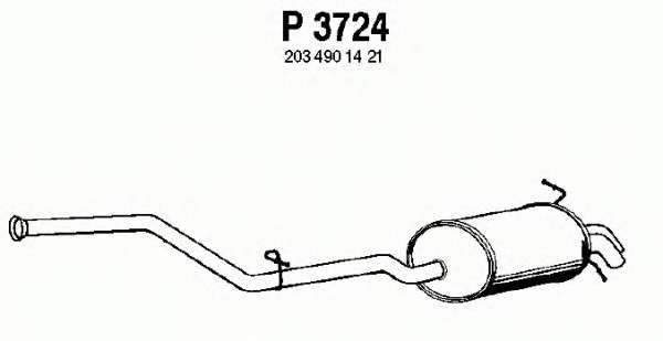Глушитель выхлопных газов конечный
