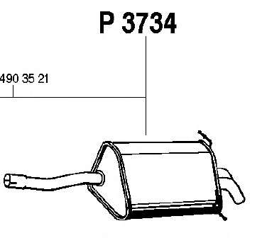Глушитель выхлопных газов конечный