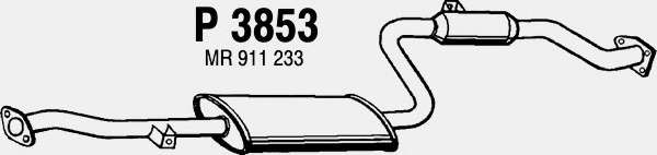 Средний глушитель выхлопных газов