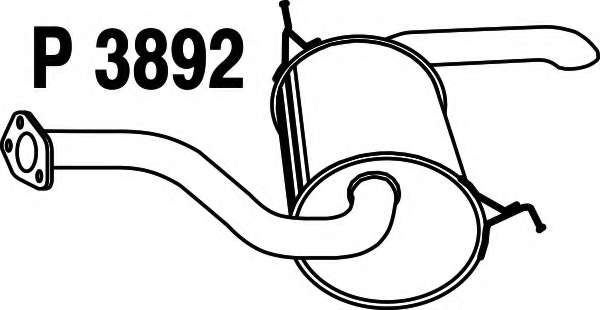 Глушитель выхлопных газов конечный