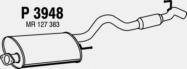 Глушитель выхлопных газов конечный