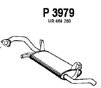 Глушитель выхлопных газов конечный