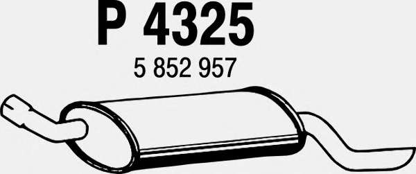 Глушитель выхлопных газов конечный