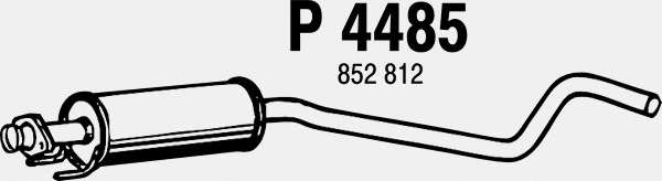 Средний глушитель выхлопных газов