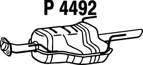 Глушитель выхлопных газов конечный