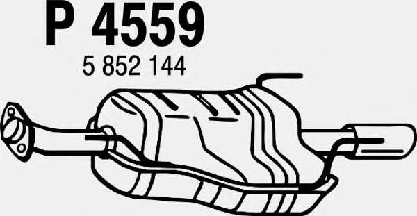 Глушитель выхлопных газов конечный