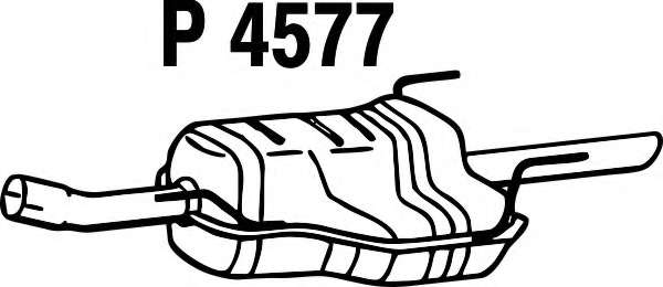 Глушитель выхлопных газов конечный