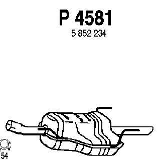 Глушитель выхлопных газов конечный