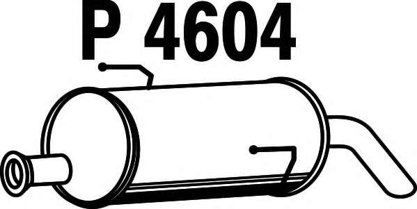 Глушитель выхлопных газов конечный