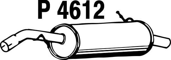 Глушитель выхлопных газов конечный