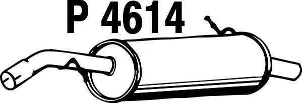 Глушитель выхлопных газов конечный