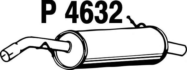 Глушитель выхлопных газов конечный