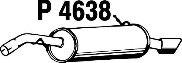 Глушитель выхлопных газов конечный