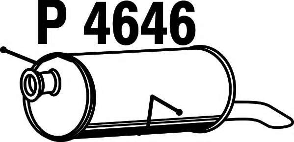 Глушитель выхлопных газов конечный