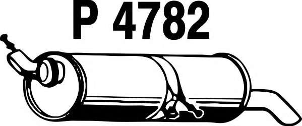 Глушитель выхлопных газов конечный