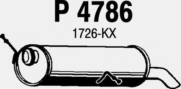 Глушитель выхлопных газов конечный