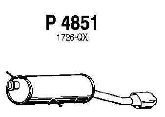 Глушитель выхлопных газов конечный