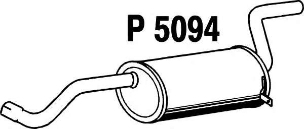 Глушитель выхлопных газов конечный