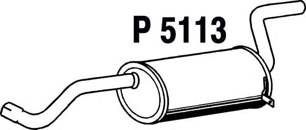 Глушитель выхлопных газов конечный