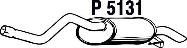 Глушитель выхлопных газов конечный