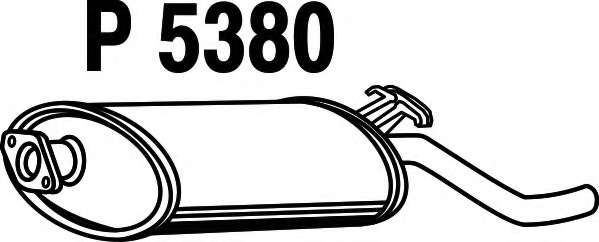 Глушитель выхлопных газов конечный