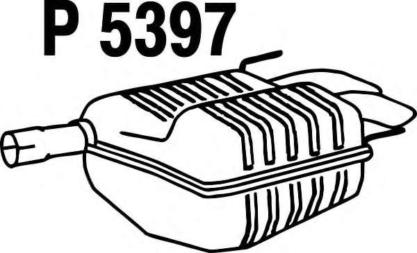 Глушитель выхлопных газов конечный