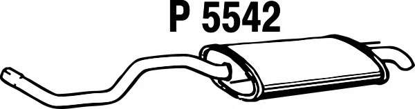 Глушитель выхлопных газов конечный